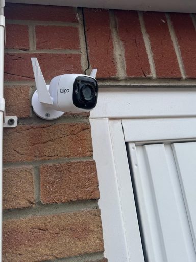Wi-Fi camera installed by Rudd Electrical Services.